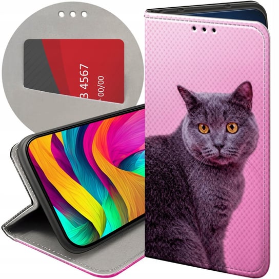 Etui Z Klapką Do Samsung Galaxy S22 Wzory Koty Kotki Kociaki Futerał Case Samsung Electronics