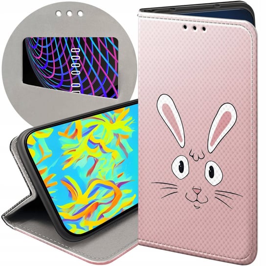 ETUI Z KLAPKĄ DO SAMSUNG GALAXY S22 WZORY KRÓLIK ZAJĄC BUNNY FUTERAŁ CASE Samsung Electronics