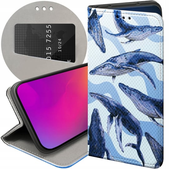 ETUI Z KLAPKĄ DO SAMSUNG GALAXY S22 WZORY MORZE FALE WODA AQUA FUTERAŁ CASE Samsung Electronics