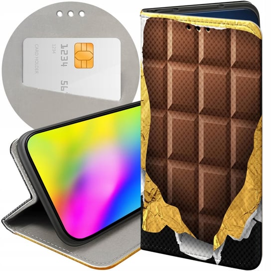 ETUI Z KLAPKĄ DO SAMSUNG GALAXY S23 FE WZORY CZEKOLADA CHOCO SŁODYCZE CASE Samsung Electronics