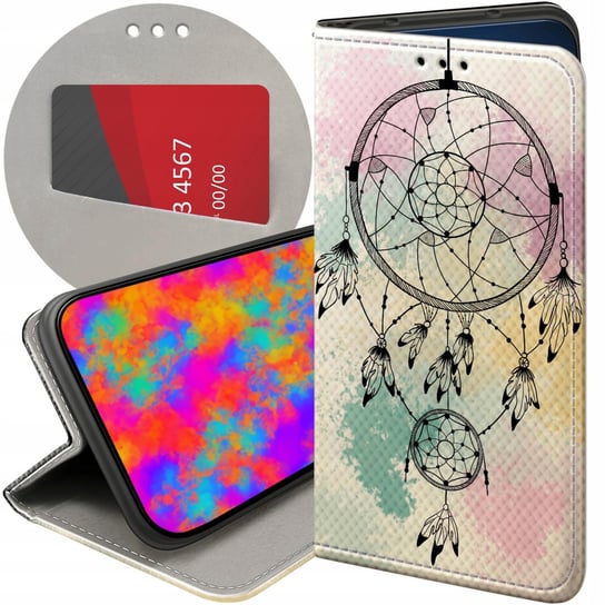 ETUI Z KLAPKĄ DO SAMSUNG GALAXY S23 PLUS WZORY BOHO ŁAPACZ SNÓW PIÓRA CASE Samsung Electronics