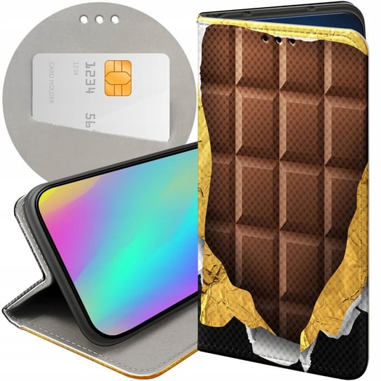 Etui Z Klapką Do Samsung Galaxy S23 Ultra Wzory Czekolada Choco Słodycze Samsung