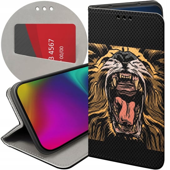 Etui Z Klapką Do Samsung Galaxy S23 Ultra Wzory Lew Lwy Lwica Futerał Case Samsung Electronics