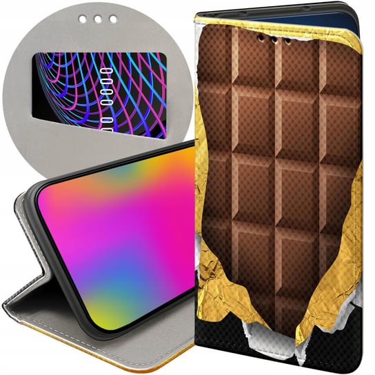 Etui Z Klapką Do Samsung Galaxy S23 Wzory Czekolada Choco Słodycze Futerał Samsung