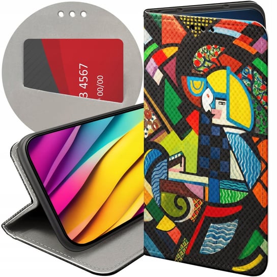 ETUI Z KLAPKĄ DO SAMSUNG GALAXY S23 WZORY KUBIZM ABSTRAKCJONIZM GEOMETRIA Samsung Electronics