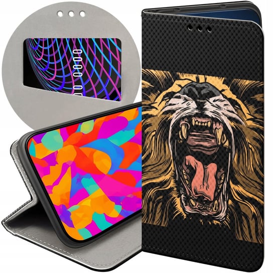 Etui Z Klapką Do Samsung Galaxy S23 Wzory Lew Lwy Lwica Futerał Pokrowiec Samsung Electronics