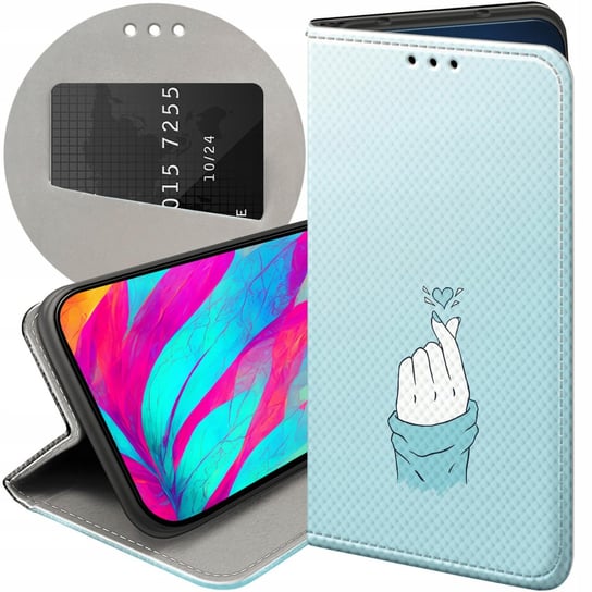 ETUI Z KLAPKĄ DO SAMSUNG GALAXY S23 WZORY NIEBIESKIE BLUE BLAU FUTERAŁ CASE Samsung Electronics