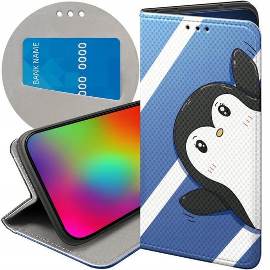 ETUI Z KLAPKĄ DO SAMSUNG GALAXY S23 WZORY PINGWINEK PINGWIN HAPPY FEET CASE Samsung Electronics