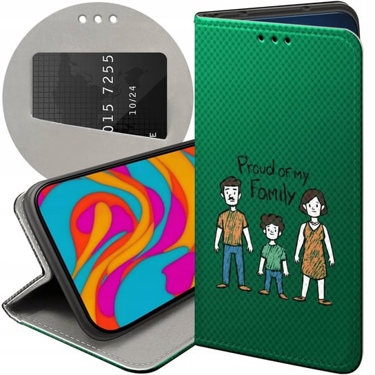 Etui Z Klapką Do Samsung Galaxy S23 Wzory Rodzina Familia Dom Futerał Case Samsung Electronics