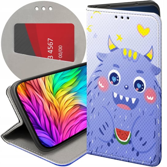 ETUI Z KLAPKĄ DO SAMSUNG GALAXY S24 PLUS WZORY POTWORY POTWÓR MONSTER CASE Samsung Electronics