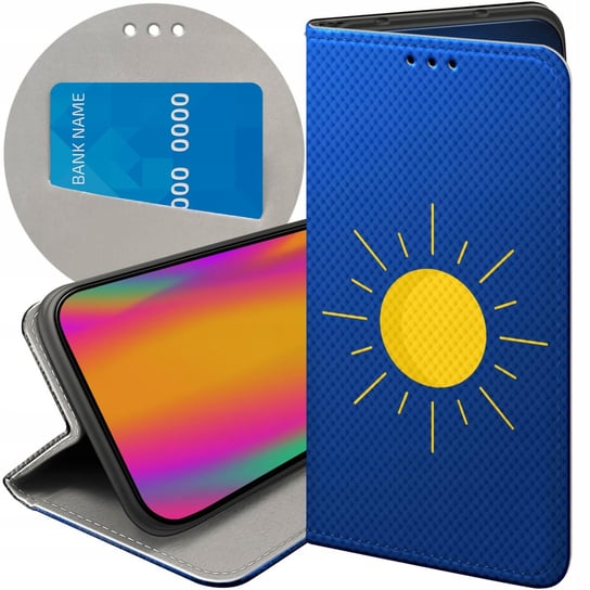 ETUI Z KLAPKĄ DO SAMSUNG GALAXY S24 PLUS WZORY SŁOŃCE PLANETY SUN FUTERAŁ Samsung Electronics