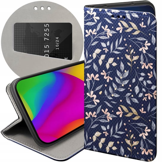 ETUI Z KLAPKĄ DO SAMSUNG GALAXY S24 WZORY FLORAL BOTANIKA BUKIETY FUTERAŁ Samsung Electronics