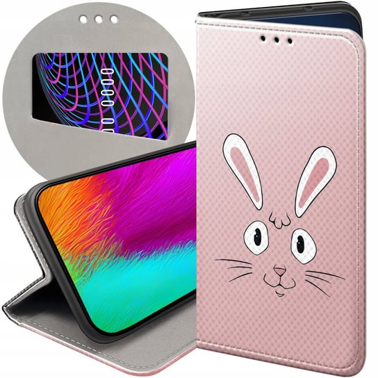 ETUI Z KLAPKĄ DO SAMSUNG GALAXY S24 WZORY KRÓLIK ZAJĄC BUNNY FUTERAŁ CASE Samsung