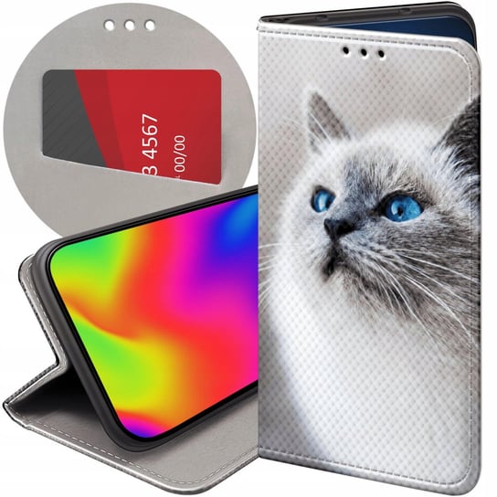 ETUI Z KLAPKĄ DO SAMSUNG GALAXY S5 / S5 NEO WZORY ANIMALS ZDJĘCIA ZWIERZĘTA Samsung