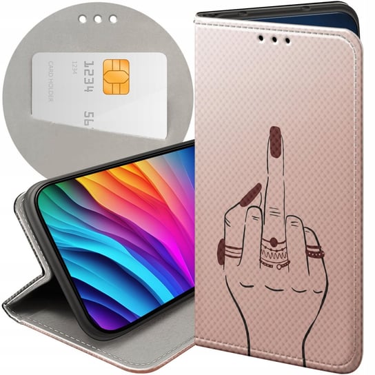 Etui Z Klapką Do Samsung Galaxy S5 / S5 Neo Wzory Fuck You Fuck Off Futerał Samsung Electronics