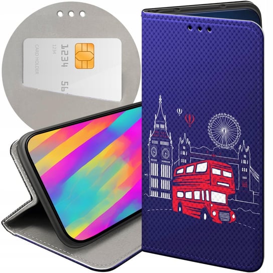 ETUI Z KLAPKĄ DO SAMSUNG GALAXY S5 / S5 NEO WZORY TRAVEL PODRÓŻ PRZYGODA Samsung