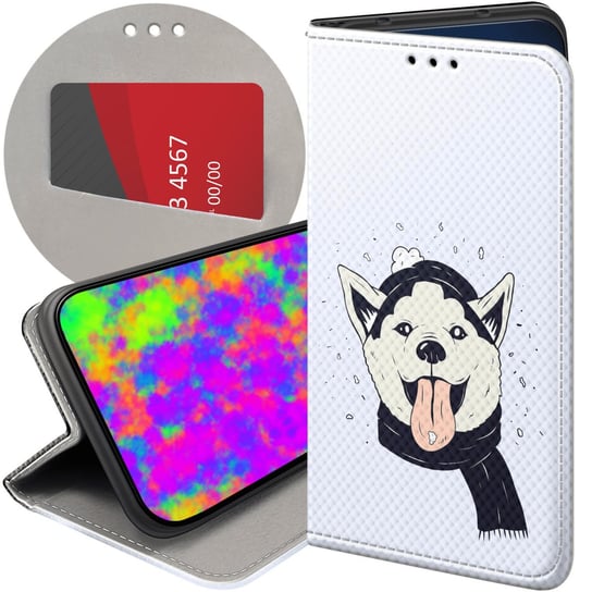 ETUI Z KLAPKĄ DO SAMSUNG GALAXY S7 EDGE WZORY HUSKY PSY PIESKI FUTERAŁ CASE Samsung Electronics