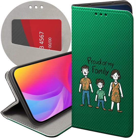 ETUI Z KLAPKĄ DO SAMSUNG GALAXY S7 WZORY RODZINA FAMILIA DOM FUTERAŁ CASE Samsung Electronics