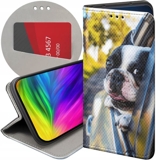 ETUI Z KLAPKĄ DO SAMSUNG GALAXY S8 WZORY MOPS BULDOG FRANCUSKI ANGIELSKI Samsung