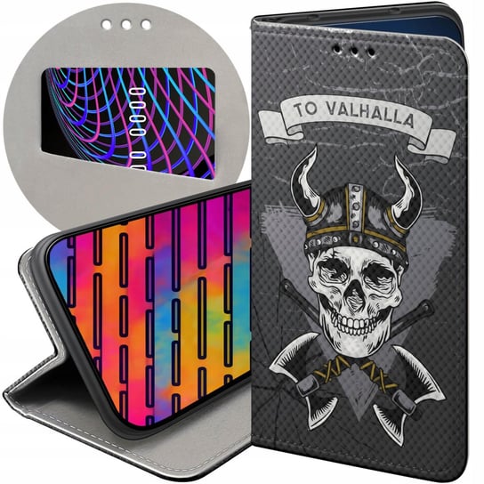 ETUI Z KLAPKĄ DO SAMSUNG GALAXY S8 WZORY WIKINGOWIE VIKING RUNY ODYN CASE Samsung Electronics