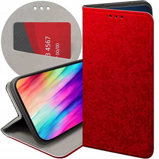 Etui Z Klapką Do Samsung Galaxy S9 Plus Wzory Czerwone Serca Róże Futerał Samsung