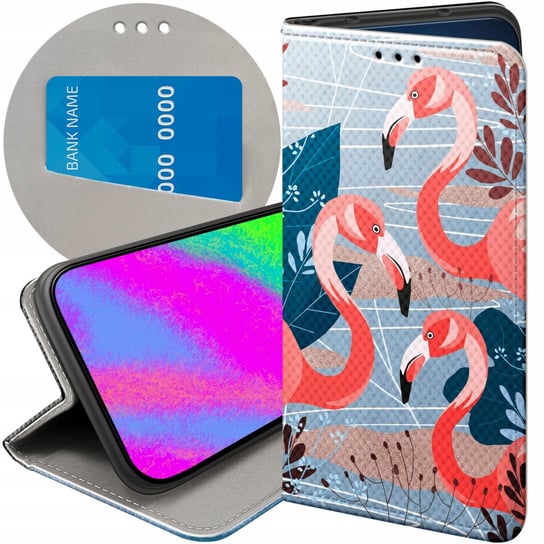 ETUI Z KLAPKĄ DO SAMSUNG GALAXY XCOVER 3 WZORY FLAMING FLAMINGI PTAKI CASE Samsung Electronics