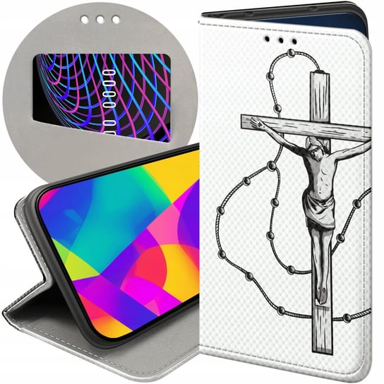 ETUI Z KLAPKĄ DO SAMSUNG GALAXY XCOVER 3 WZORY JEZUS KRZYŻ RÓŻANIEC BÓG Samsung Electronics