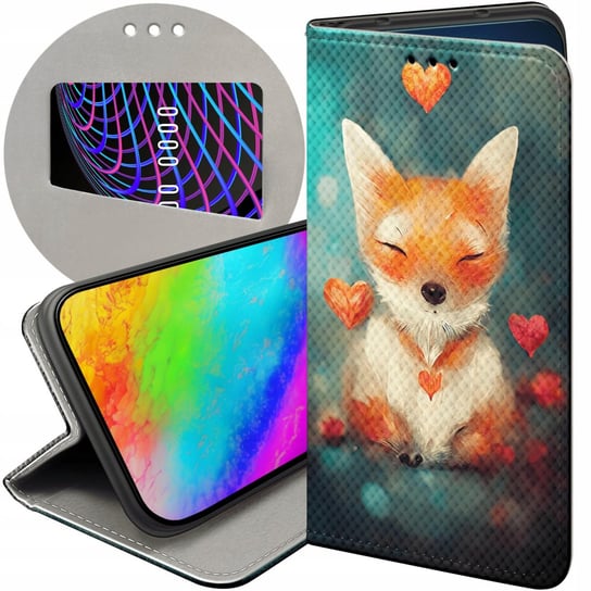 ETUI Z KLAPKĄ DO SAMSUNG GALAXY XCOVER 3 WZORY LISKI LISY FOX FUTERAŁ CASE Samsung Electronics