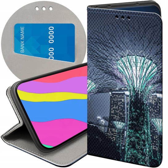 ETUI Z KLAPKĄ DO SAMSUNG GALAXY XCOVER 3 WZORY MIASTA ARCHITEKTURA URBAN Samsung