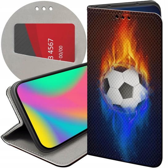 ETUI Z KLAPKĄ DO SAMSUNG GALAXY XCOVER 3 WZORY SPORT PIŁKARSKIE PIŁKA NOŻNA Samsung Electronics