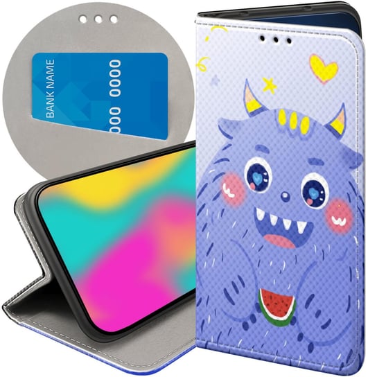 ETUI Z KLAPKĄ DO SAMSUNG GALAXY XCOVER 4 / 4S WZORY POTWORY POTWÓR MONSTER Samsung Electronics