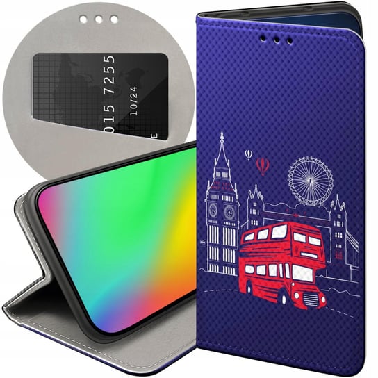 ETUI Z KLAPKĄ DO SAMSUNG GALAXY XCOVER 4 / 4S WZORY TRAVEL PODRÓŻ PRZYGODA Samsung Electronics