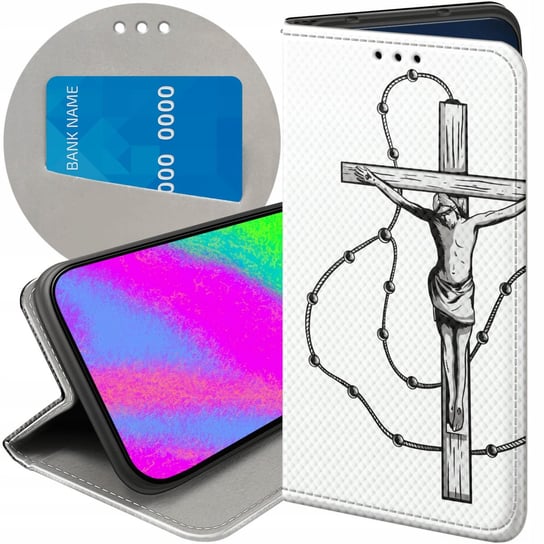 Etui Z Klapką Do Samsung Galaxy Xcover 5 Wzory Jezus Krzyż Różaniec Bóg Samsung Electronics