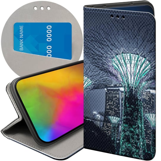 ETUI Z KLAPKĄ DO SAMSUNG GALAXY XCOVER 5 WZORY MIASTA ARCHITEKTURA URBAN Samsung