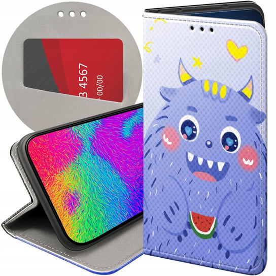 ETUI Z KLAPKĄ DO SAMSUNG GALAXY XCOVER 5 WZORY POTWORY POTWÓR MONSTER CASE Samsung Electronics