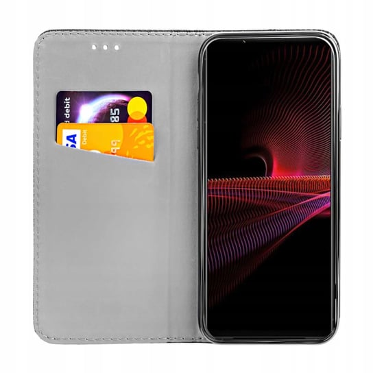 Etui Z Klapką Do Sony Xperia 1 Iii Czarne Zamykane Magnetyczne Kabura Flip Sony