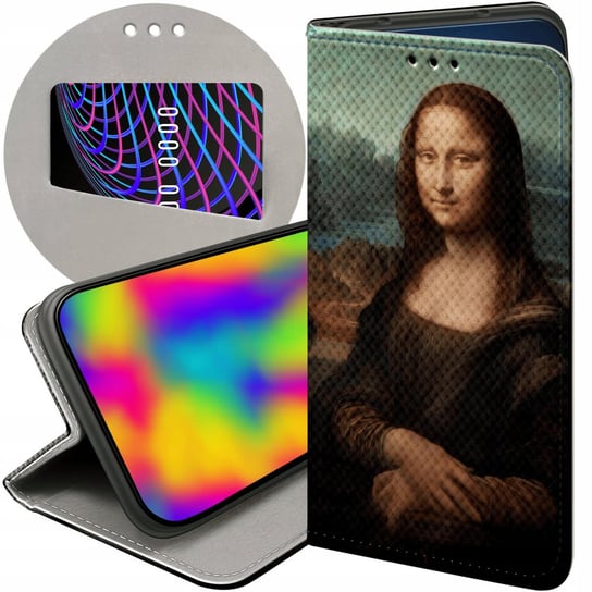 ETUI Z KLAPKĄ DO SONY XPERIA XA2 WZORY LEONARDO DA VINCI MONA ŁASICZKA CASE Sony