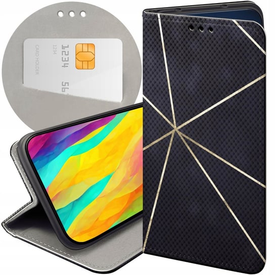 ETUI Z KLAPKĄ DO VIVO Y11S WZORY ELEGANCKIE STYLOWE LUKSUSOWE FUTERAŁ CASE Vivo