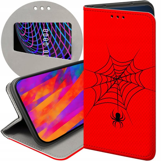 ETUI Z KLAPKĄ DO VIVO Y11S WZORY PAJĄK SPIDER PAJĘCZYNA FUTERAŁ POKROWIEC Vivo