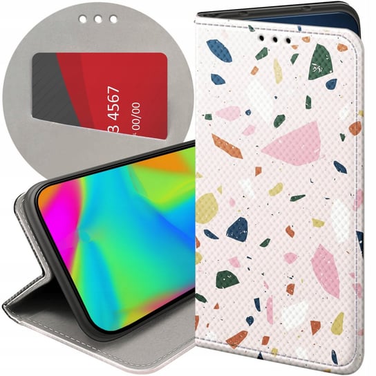 ETUI Z KLAPKĄ DO VIVO Y72 5G WZORY LASTRIKO TERRAZZO TERAKOTA FUTERAŁ CASE Vivo