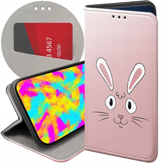 ETUI Z KLAPKĄ DO XIAOMI 11T 5G / 11T PRO 5G WZORY KRÓLIK ZAJĄC BUNNY CASE Xiaomi