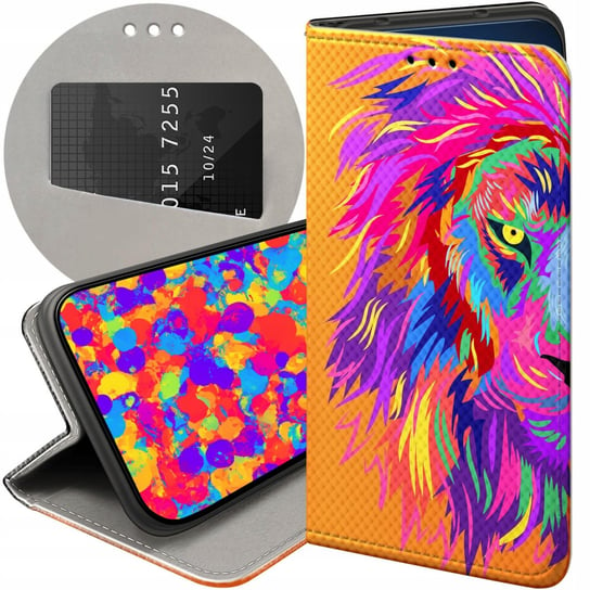 ETUI Z KLAPKĄ DO XIAOMI 11T 5G / 11T PRO 5G WZORY NEONOWE NEON JASKRAWE Xiaomi