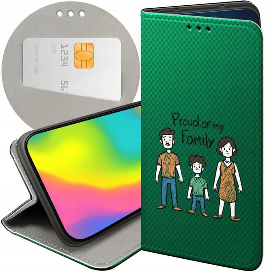 Etui Z Klapką Do Xiaomi 11T 5G / 11T Pro 5G Wzory Rodzina Familia Dom Case Xiaomi