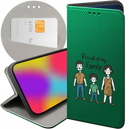 Etui Z Klapką Do Xiaomi 12 5G / 12X 5G Wzory Rodzina Familia Dom Futerał Xiaomi