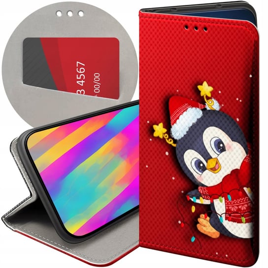 Etui Z Klapką Do Xiaomi 12 5G / 12X 5G Wzory Święta Christmas Mikołaj Case Xiaomi