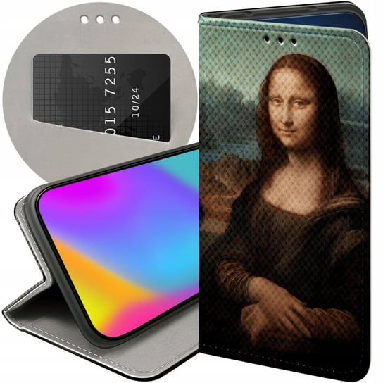 ETUI Z KLAPKĄ DO XIAOMI 12 LITE WZORY LEONARDO DA VINCI MONA ŁASICZKA CASE Xiaomi