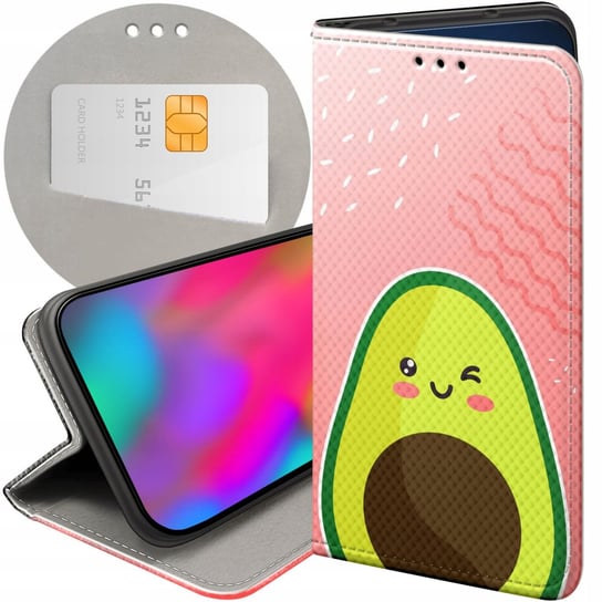 ETUI Z KLAPKĄ DO XIAOMI 12 PRO / 12S PRO WZORY AWOKADO AVOCADO OWOC CASE Xiaomi