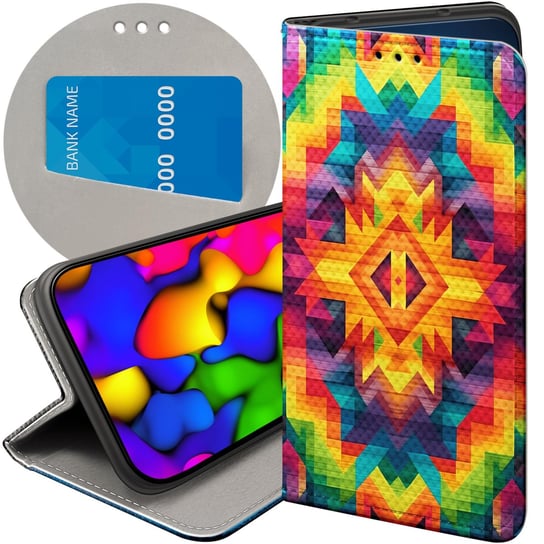 ETUI Z KLAPKĄ DO XIAOMI 12 PRO / 12S PRO WZORY AZTECKIE AZTEC AZTECY CASE Xiaomi