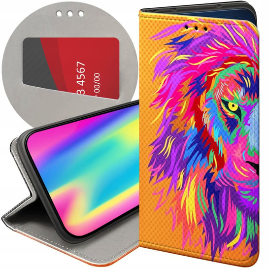 ETUI Z KLAPKĄ DO XIAOMI 12 PRO / 12S PRO WZORY NEONOWE NEON JASKRAWE CASE Xiaomi