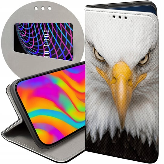 ETUI Z KLAPKĄ DO XIAOMI 12 PRO / 12S PRO WZORY ORZEŁ SOKÓŁ EAGLE FUTERAŁ Xiaomi